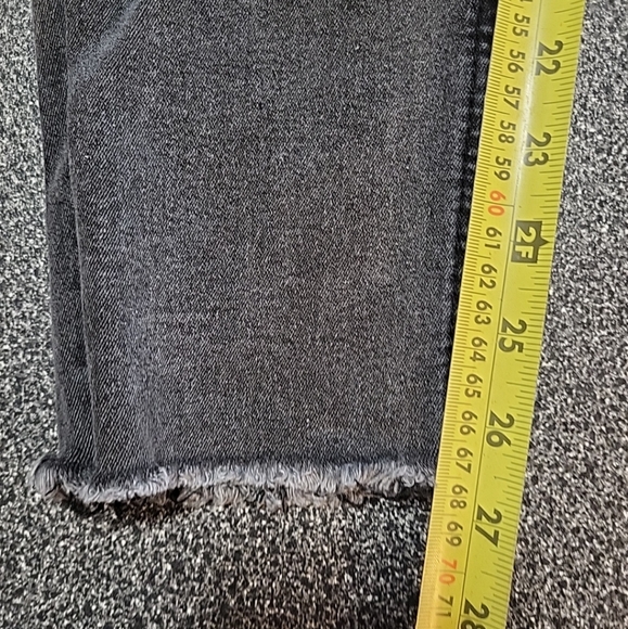 Cleo Women's Jeans Size 8 Pull-On Dark Wash Rough Cut Cuffs Ankle Glazers - Picture 13 of 13